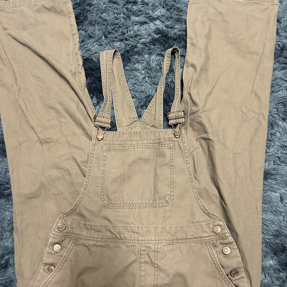 Celebrity Pink Khaki Overalls